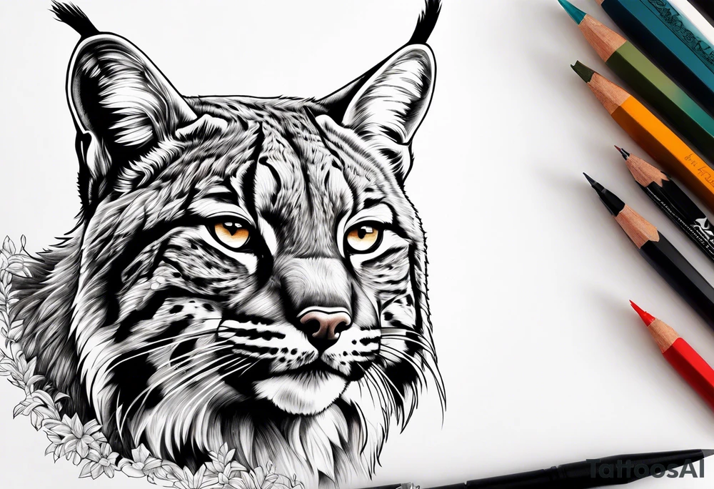 Bobcat stalking tattoo idea