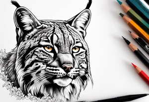 Bobcat stalking tattoo idea