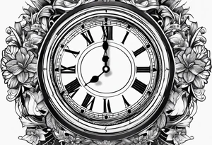 Clock with the time of 8/6/22 tattoo idea