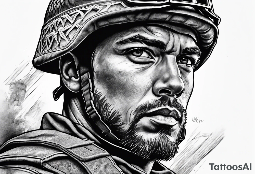 Soldier of god tattoo idea