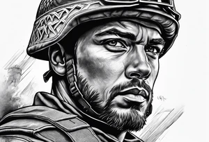 Soldier of god tattoo idea