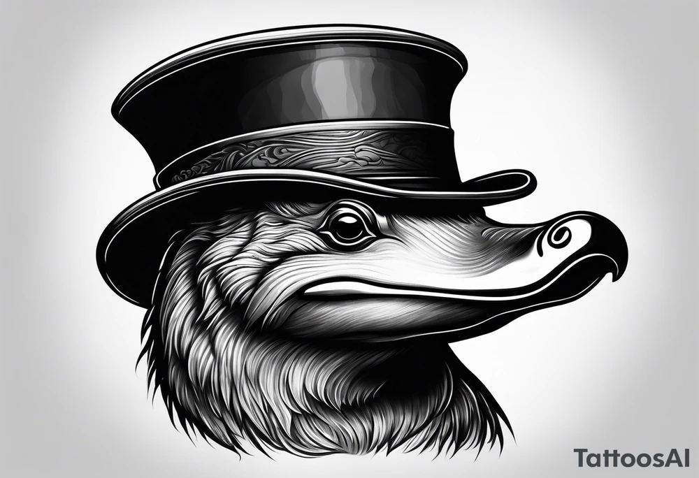 Duckbill platypus tattoo idea