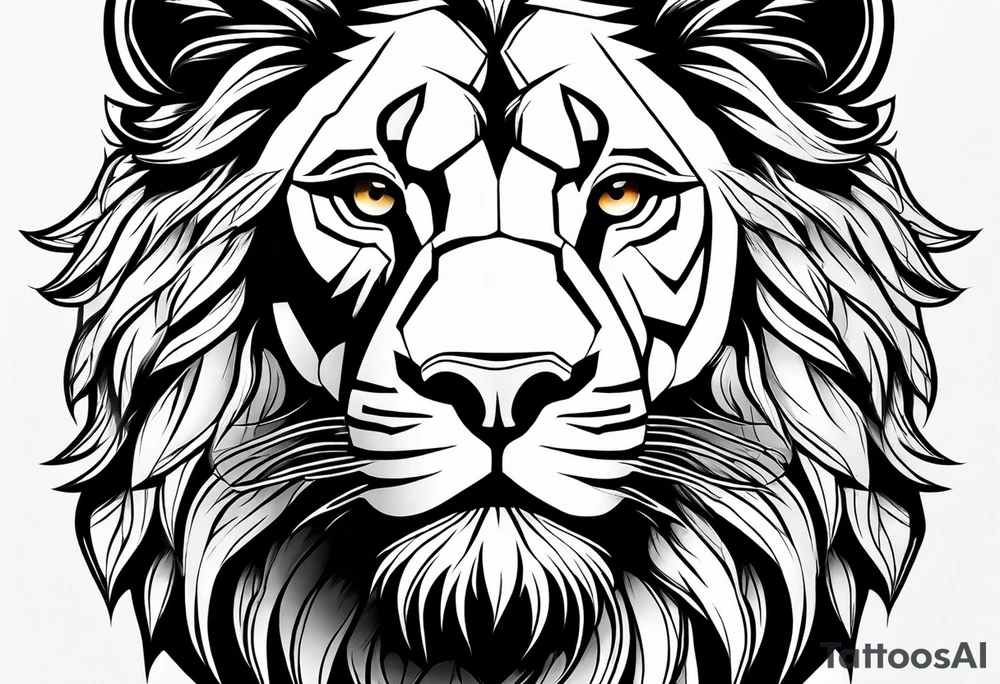 little lion tattoo idea
