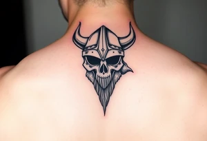 vikings helmet tattoo idea