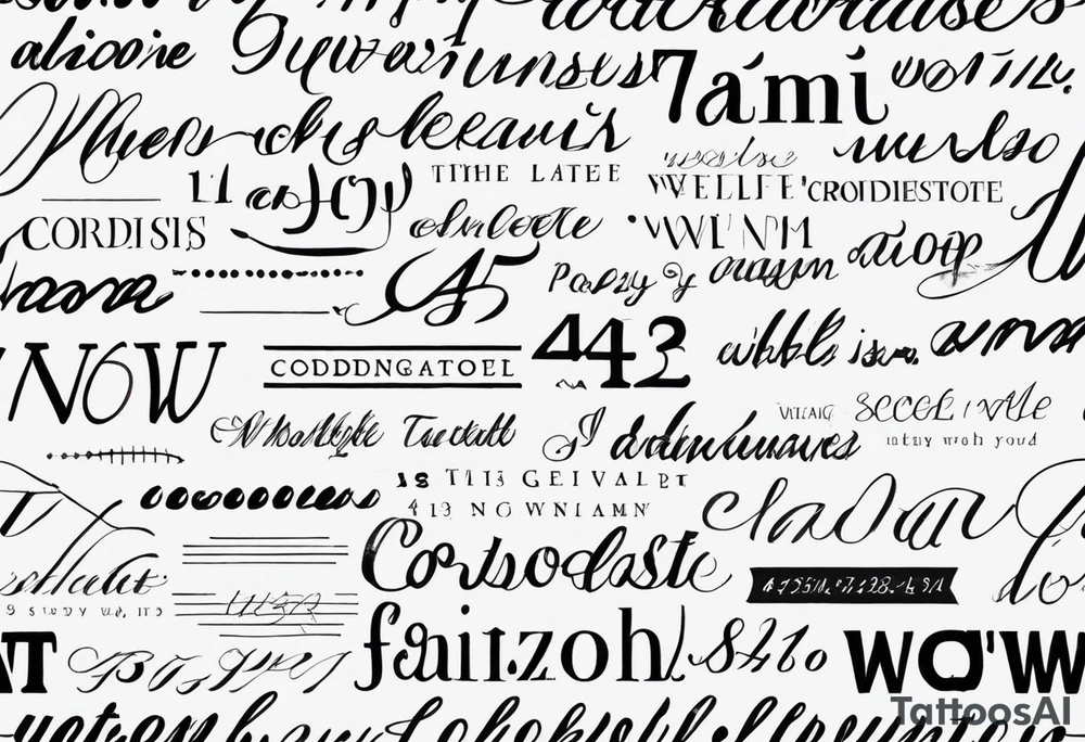 handwrite coordinates 43.4544354 and -73.6893921 using N and W tattoo idea handwrite coordinates 43.4544354 and -73.6893921 using N and W tattoo idea