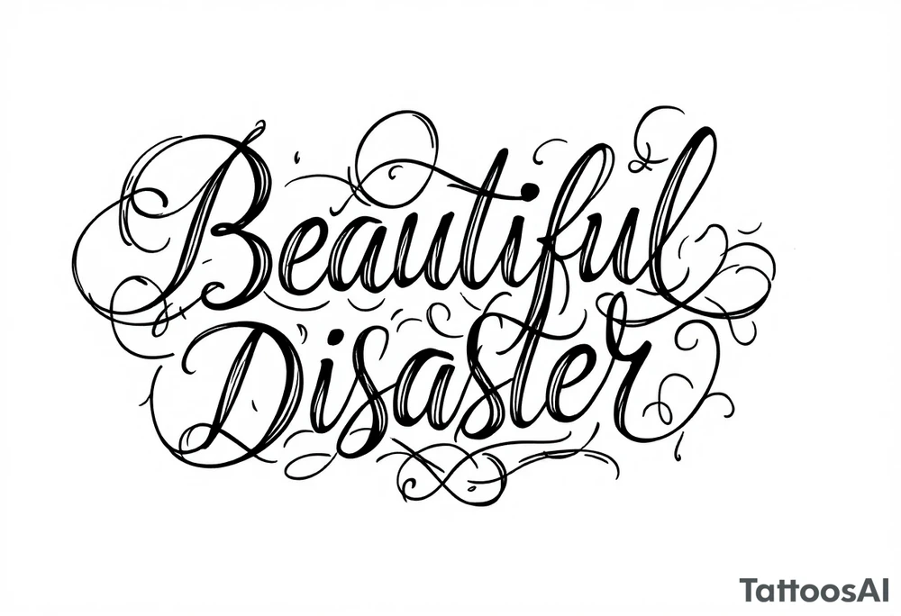 Beautiful Disaster tattoo idea