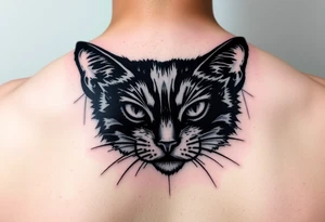 black cat tattoo idea