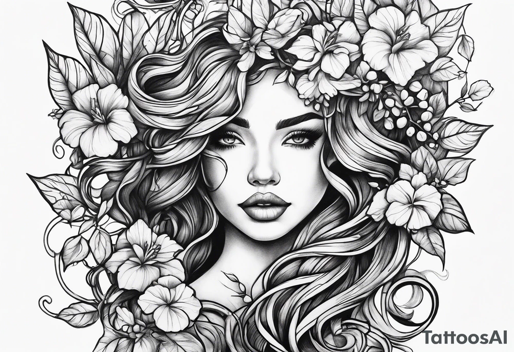 Vine work tattoo idea