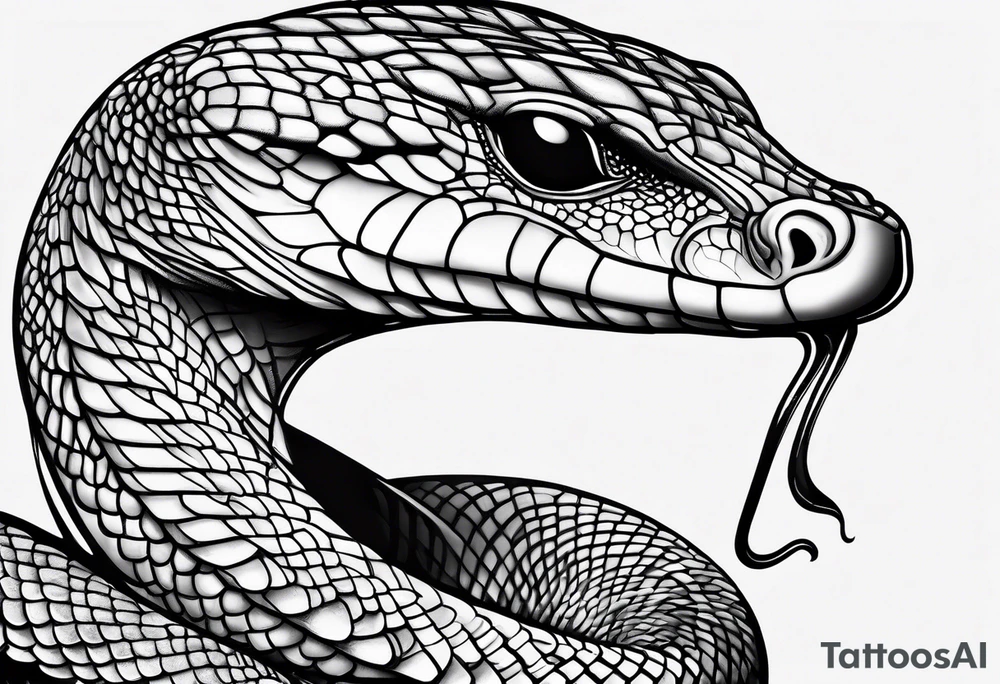 Black mamba t tattoo idea