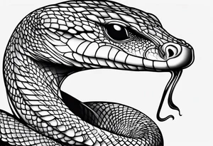Black mamba t tattoo idea