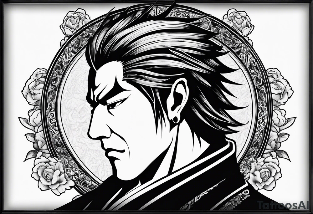 the letters aizen in old English tattoo idea