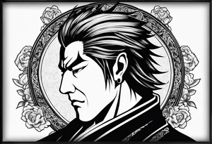the letters aizen in old English tattoo idea