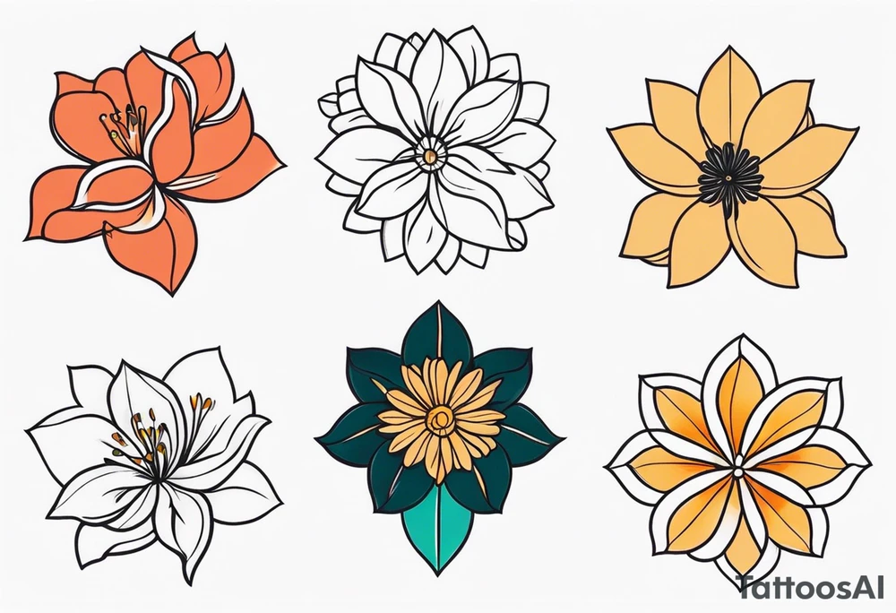 flower FLASH TATTOOS tattoo idea