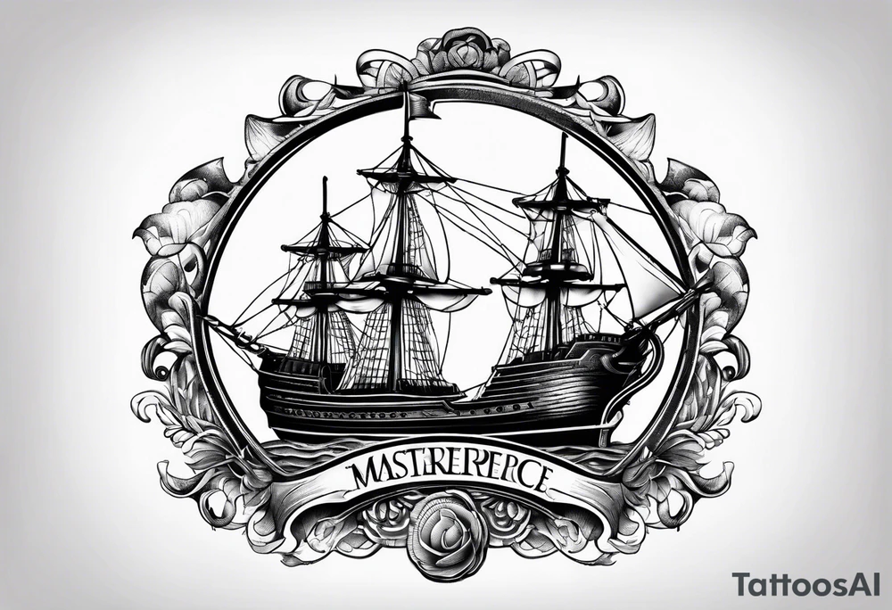 Ship anchor tattoo idea