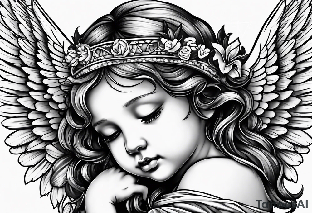 Newborn Angel tattoo idea