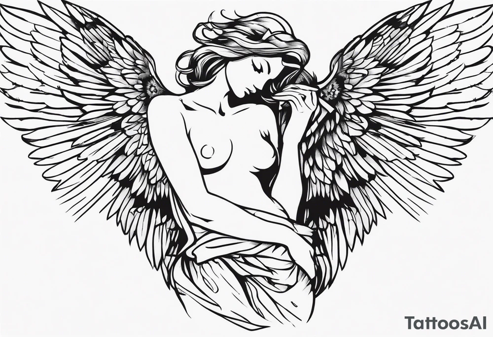 the fallen angel tattoo idea