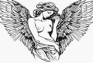 the fallen angel tattoo idea
