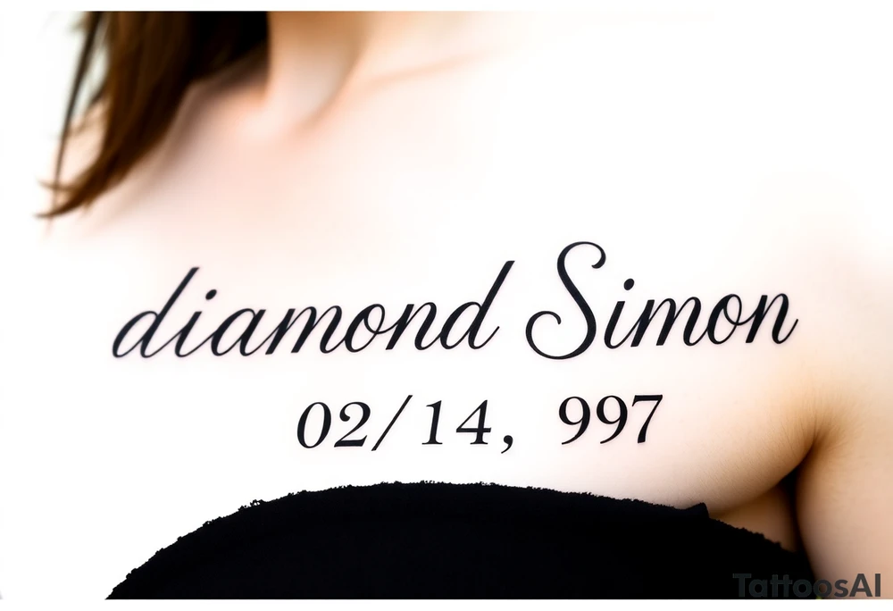 diamond Simon 02/14/97 tattoo idea