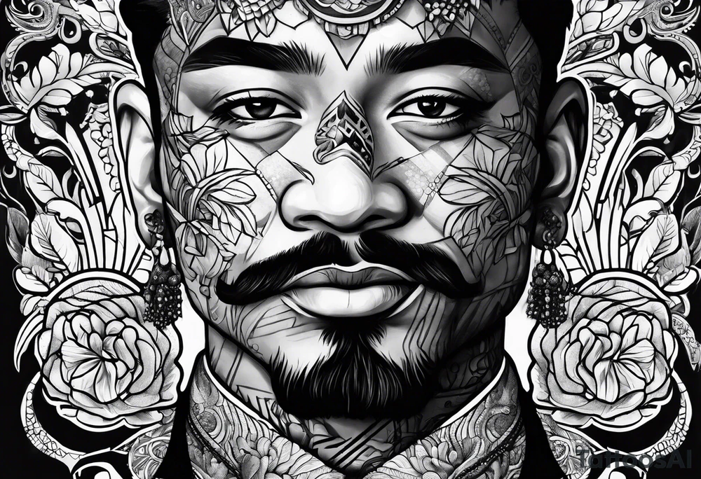 Koolie portrait tattoo idea