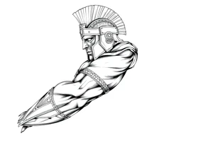 Roman gladiator tattoo idea