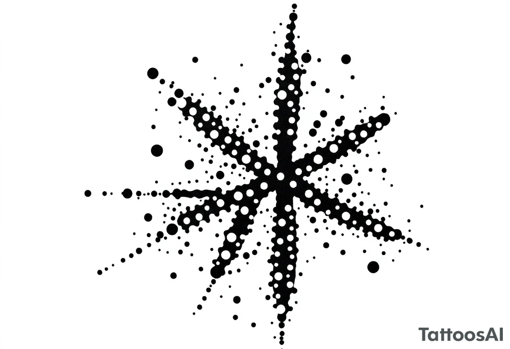 Abstract asterisk tattoo idea