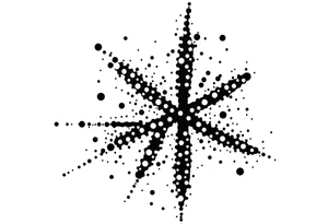 Abstract asterisk tattoo idea