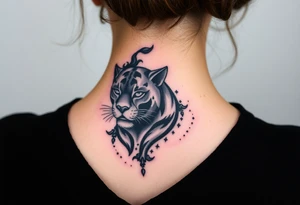 Black panther tattoo idea