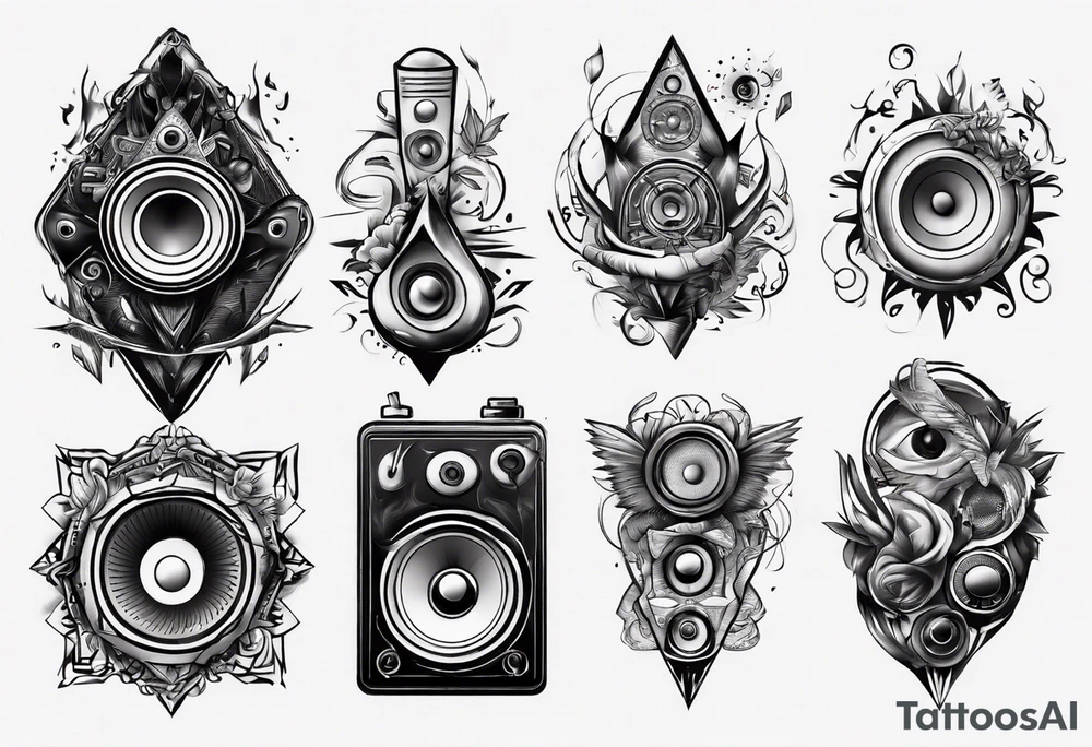 speaker tattoo idea