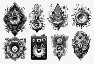 speaker tattoo idea