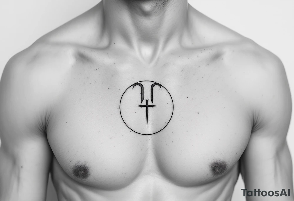 Capricorn starsign  10x10 cm tattoo idea