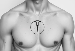 Capricorn starsign  10x10 cm tattoo idea