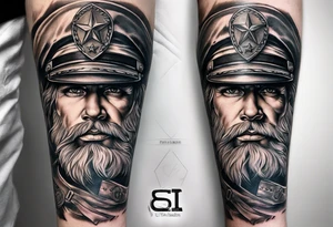 A military related forearm tattoo tattoo idea