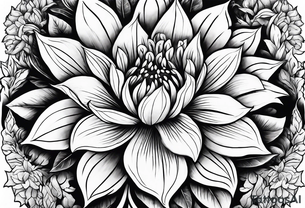 flower fire for a male tattoo tattoo idea