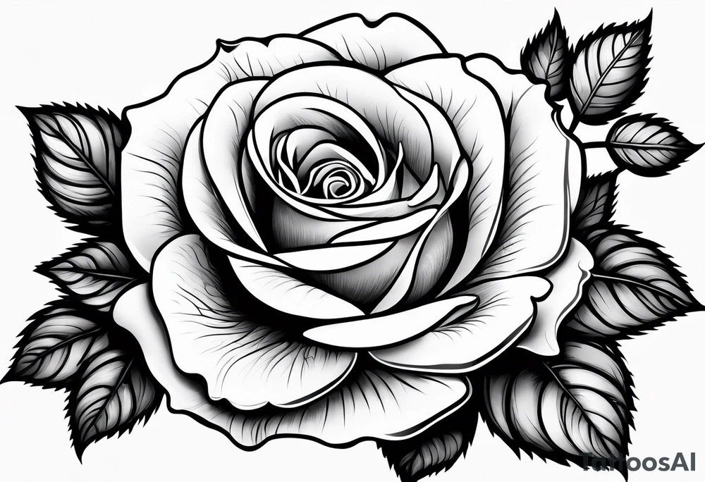 Bloomed rose with female body, kneeling tattoo idea Bloomed rose with female body, kneeling tattoo idea