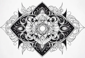 Celestial Cascade tattoo idea