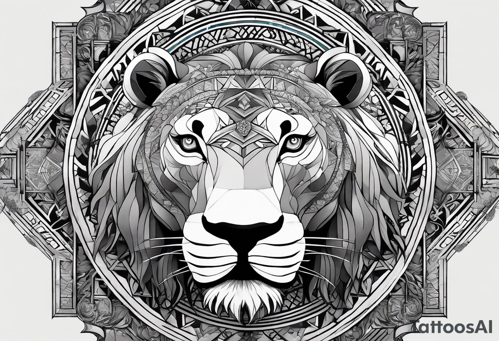 Very asymmetrical, +geometric pattern, with realistic full moon, with hippo at side look, +tribal, +geometric, +inkart , +blackwork, +grey scale, + sketch
with wintersweet flower bud, +inkart touch, +for men, detailed , combined favourite , superimposed with a lion tattoo idea