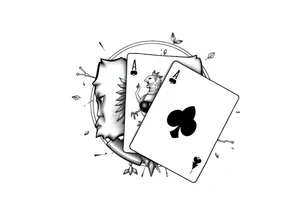 Poland symbol and poker cards Add casino money to it. tattoo idea