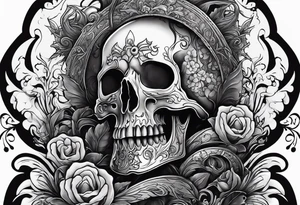 mist death, emphasizing a vague, unclear feeling. tattoo idea