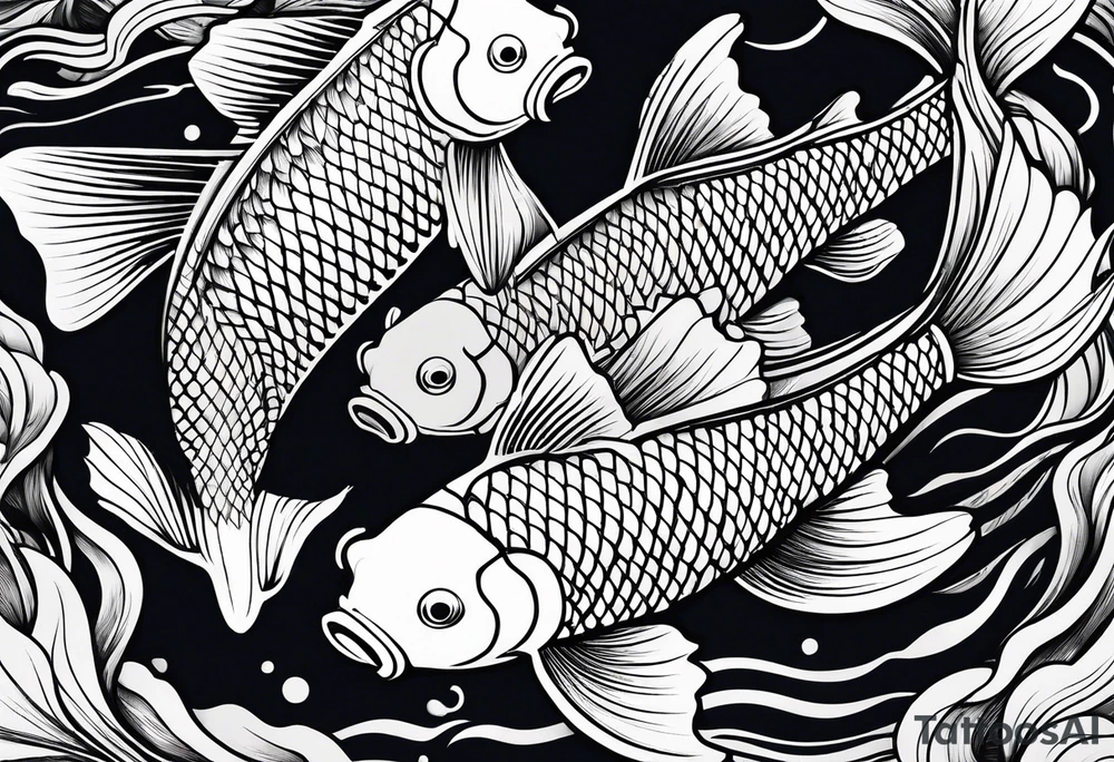 a koi fish tattoo idea