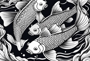 a koi fish tattoo idea