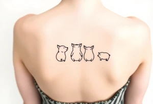Three little pigs nursery rhyme tattoo idea