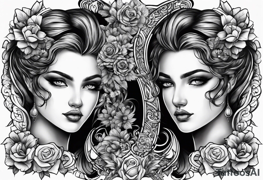 Gemini tattoo idea