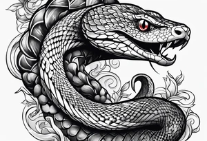 Snake black tattoo idea