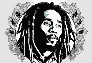 Bob Marley, Detroit, Music, Weed, basketball, Charisse, Steven, Love tattoo idea