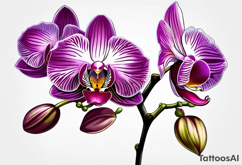 Orchid tattoo idea