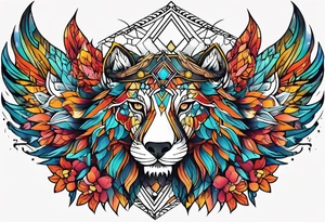tatto prajurit dan api tattoo idea