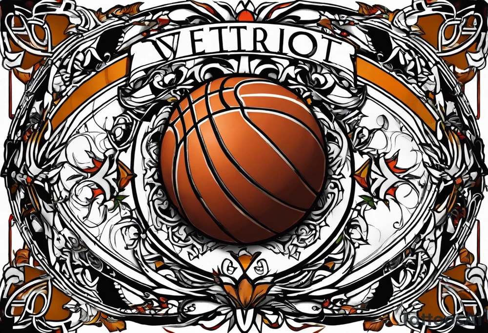 basketball , september virgo, birth year 2005, birth place detroit tattoo idea