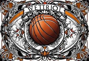 basketball , september virgo, birth year 2005, birth place detroit tattoo idea