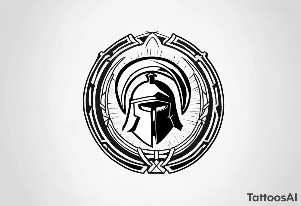 greek spartan symbol tattoo tattoo idea