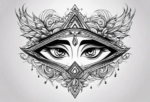 crying face tattoo idea
